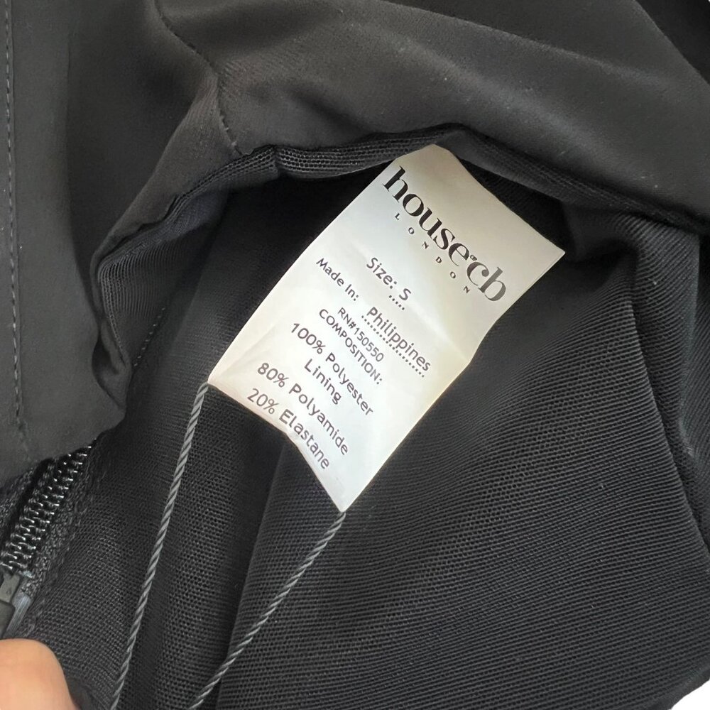 House of CB Black Sheer Sleeve Blouse - Picture 11 of 16
